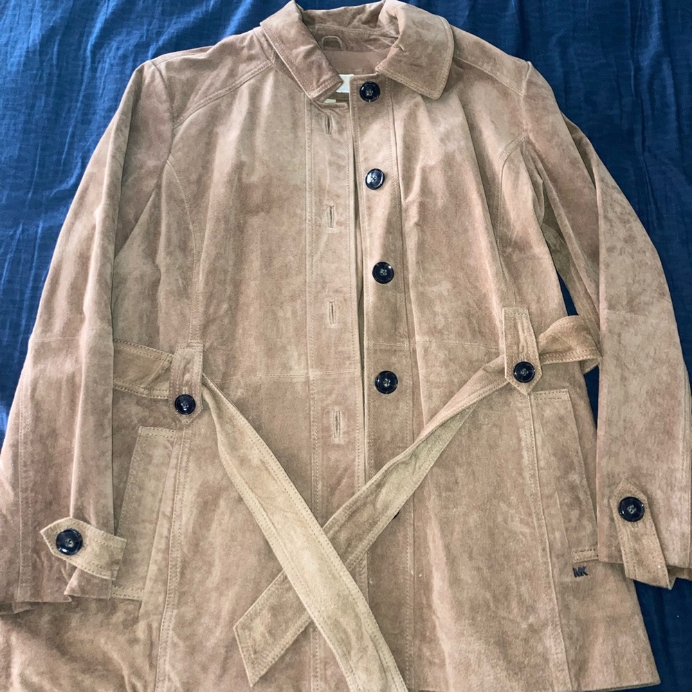 Authentic Michael Kors Leather Coat - image 3